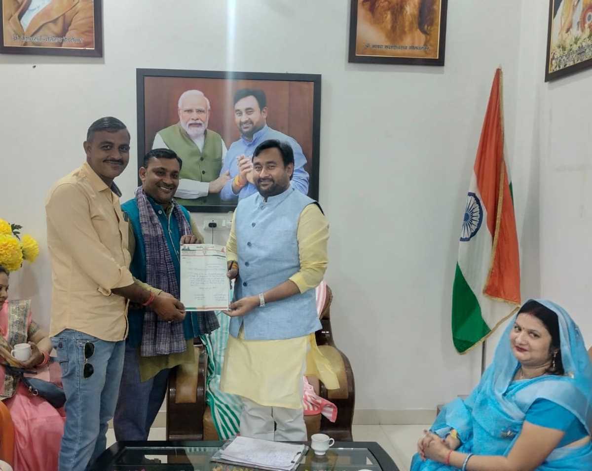 भाजपा मंडल अध्यक्ष ने सौंदर्यीकरण की सांसद से की मांग